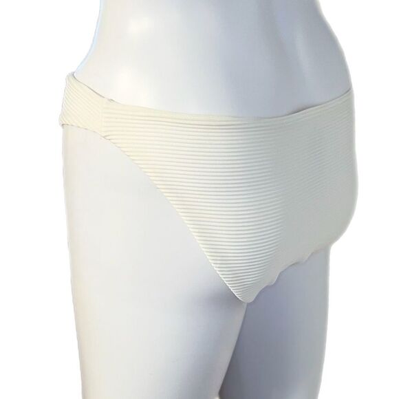 H&M White Ribbed Bikini Bottom - Picture 9 of 10
